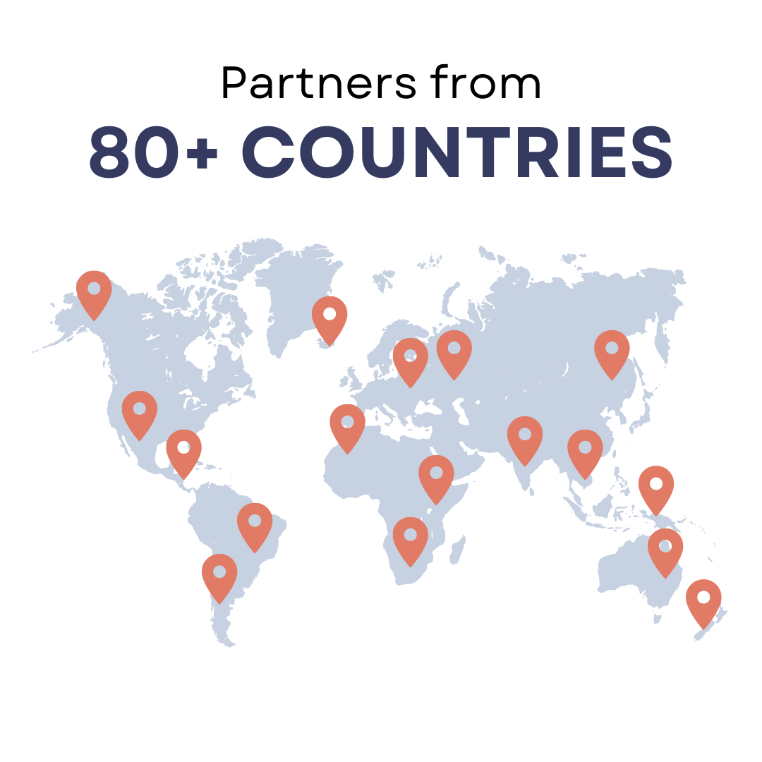 80+ Countries Represented