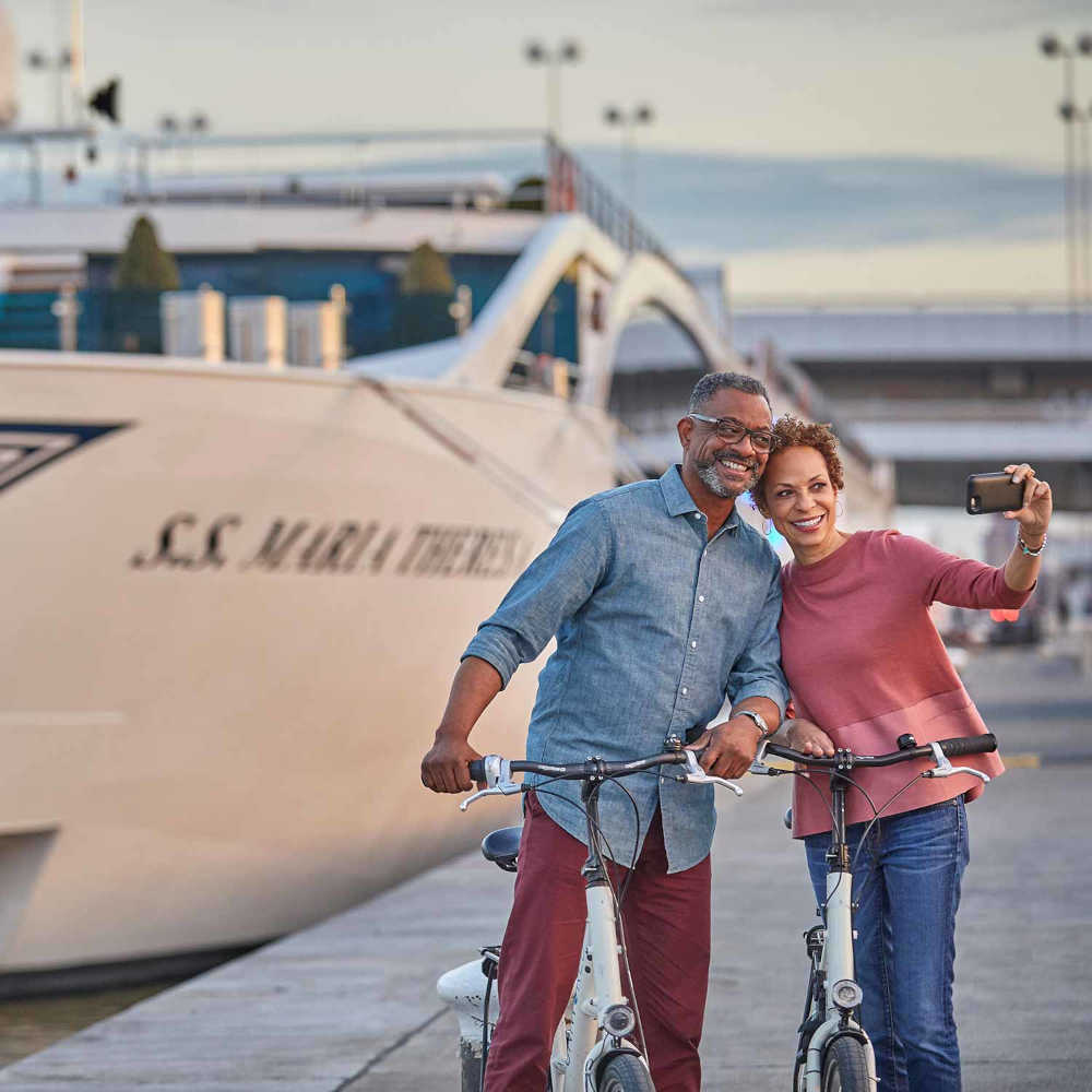 river cruise uniworld bike