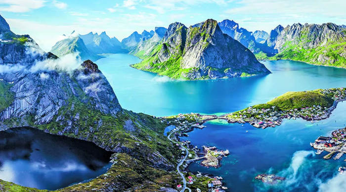 scenic baltic fjords