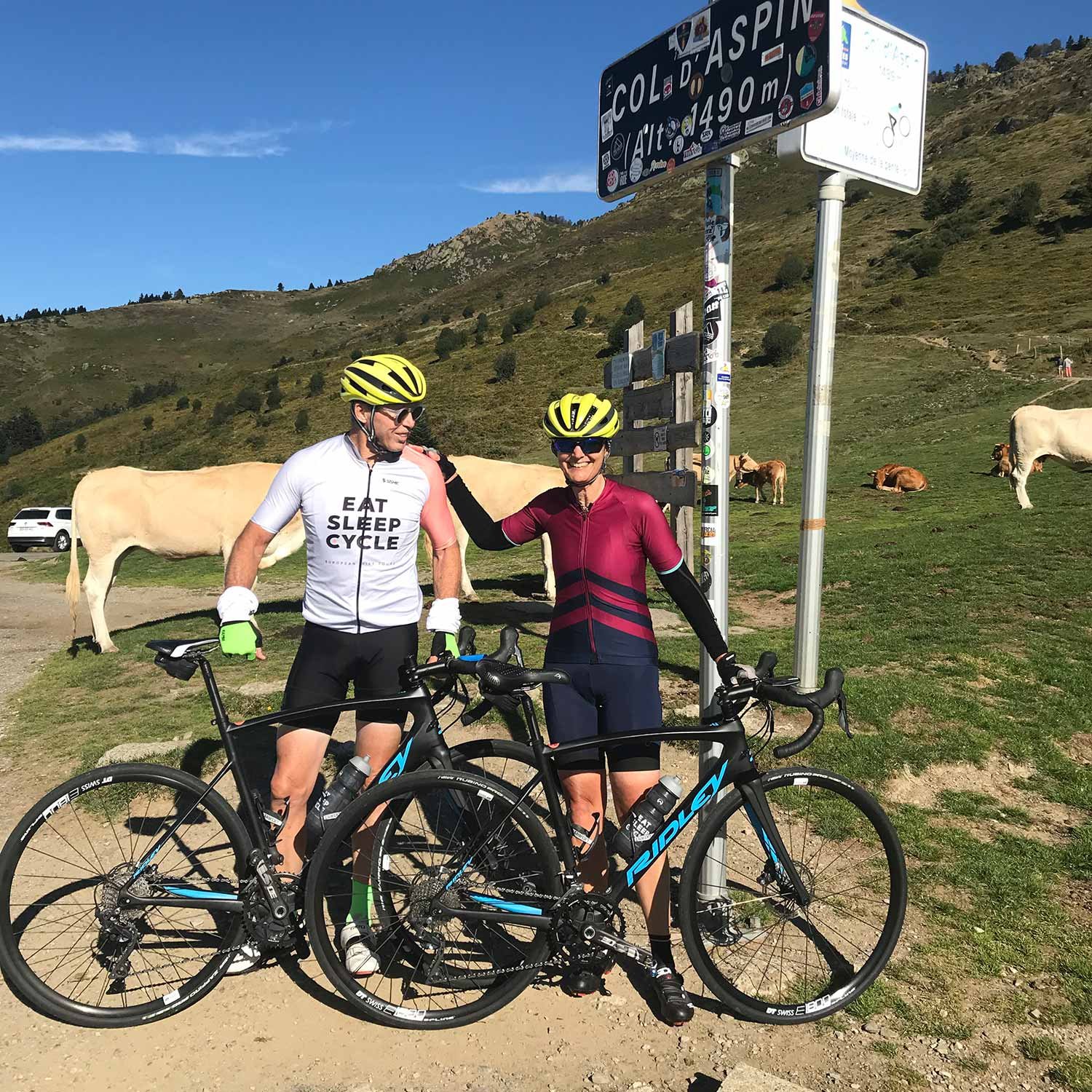 adventure travel - two people on bikes
