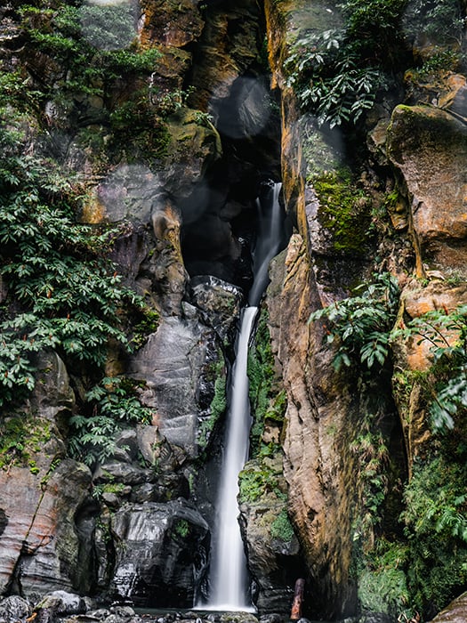 azore portugal waterfall